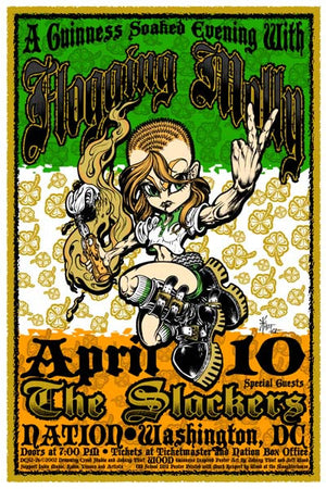 2002 Flogging Molly DC Show Poster - Zen Dragon Gallery