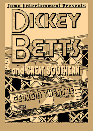 2002 Dickey Betts Show Poster - Zen Dragon Gallery