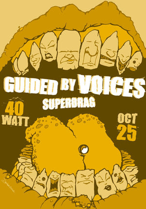 2002 Guided By Voices Athens 40 Watt Show Poster - Zen Dragon Gallery