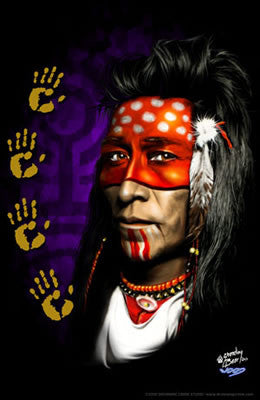 2000 Native American "Those Eyes" Litho