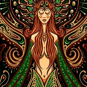 2021 Mermaid Goddess Art Print