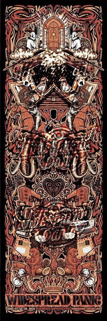 2025 Widespread Panic Red Rocks - Zen Dragon Gallery