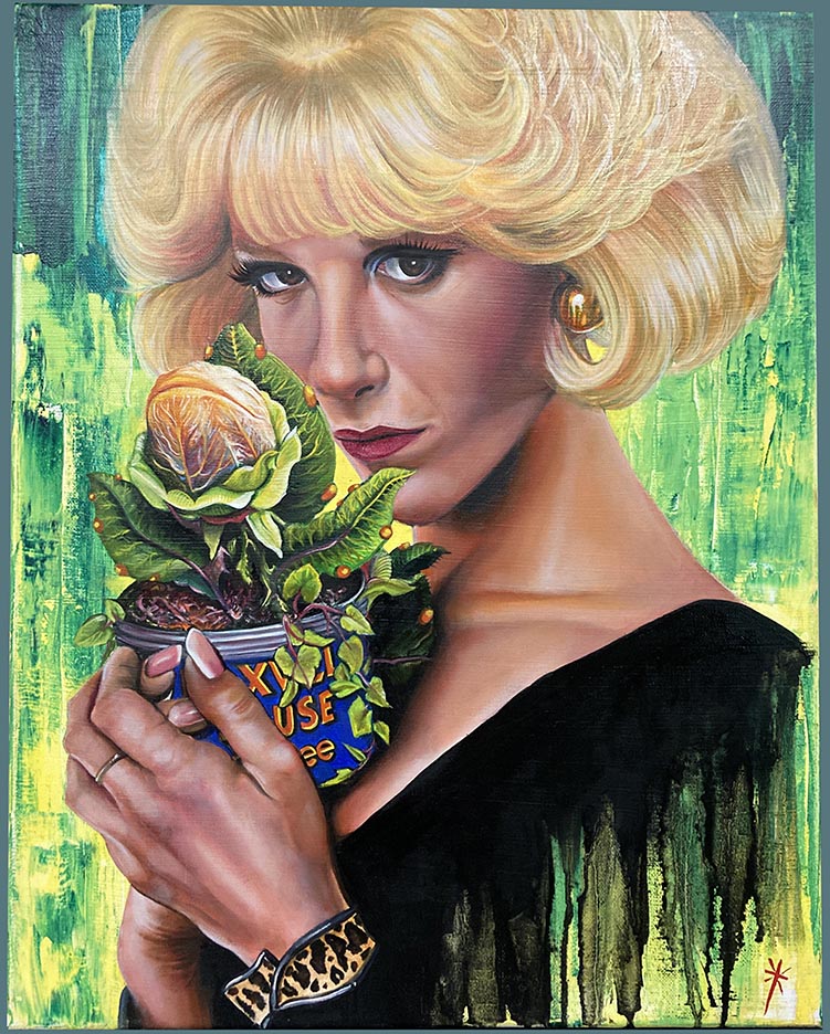Audrey and Audrey Two, oil on canvas - Zen Dragon Gallery