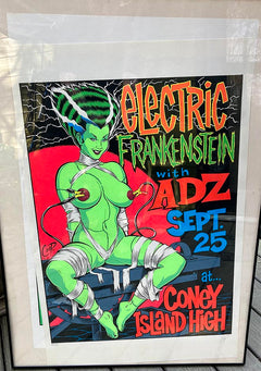Electric Frankenstein - Coopstuff.com screen printed posters - Zen