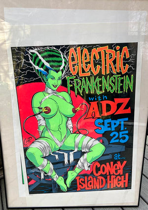 Electric Frankenstein - Coopstuff.com screen printed posters - Zen