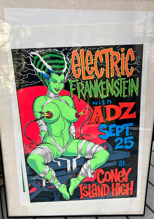 Electric Frankenstein - Coopstuff.com screen printed posters - Zen