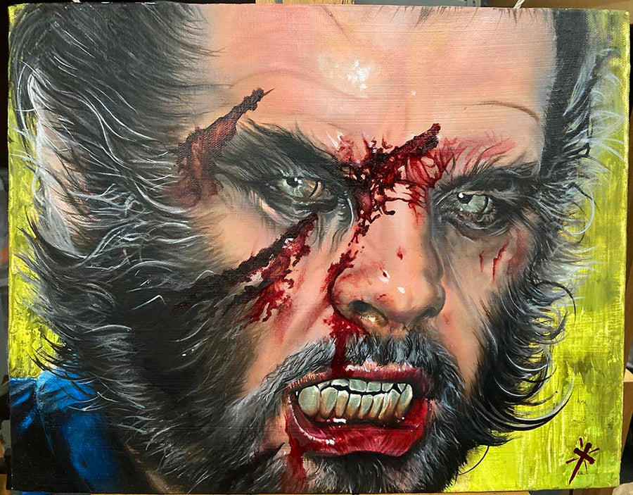 Werewolf Jack, oil on canvasboard - Zen Dragon Gallery