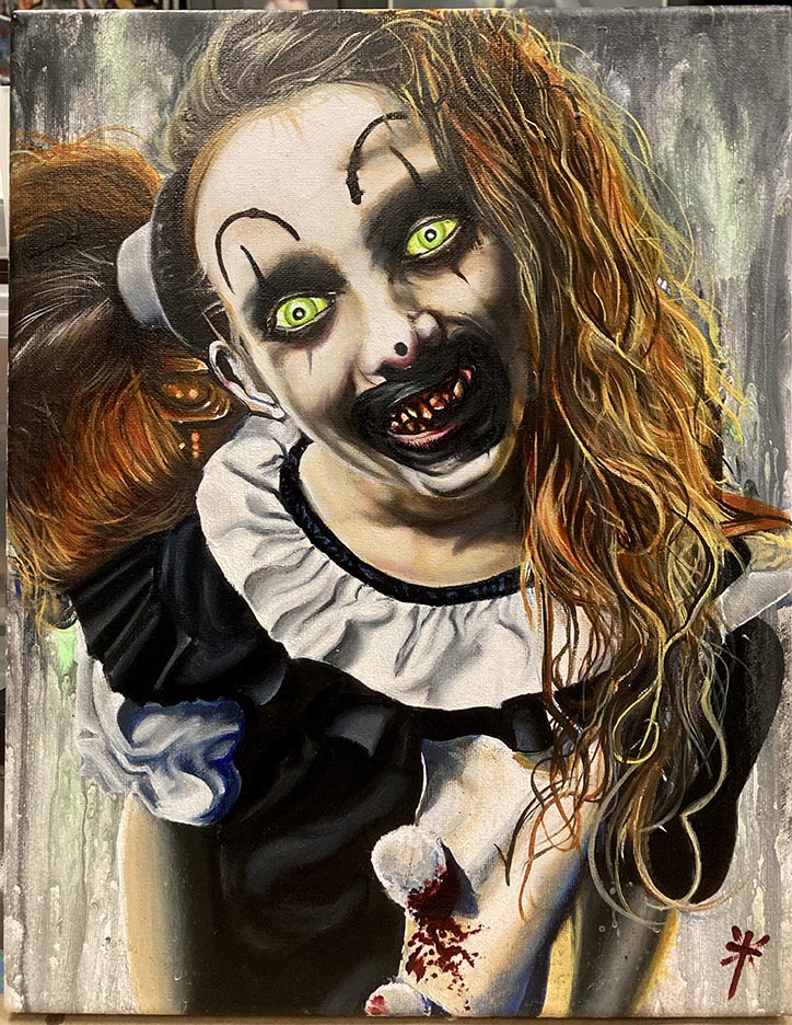 Little Pale Girl, oil on canvas