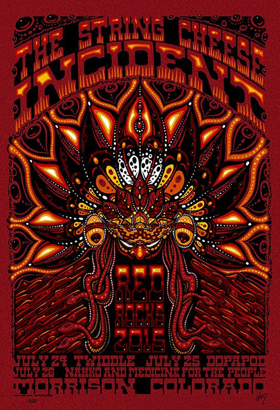 2015 String Cheese Incident Red Rocks - Zen Dragon Gallery