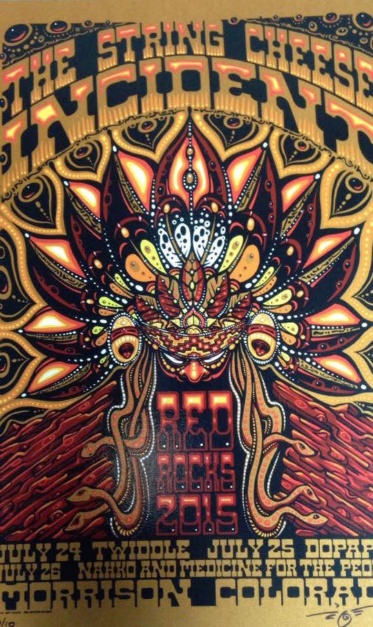 2015 String Cheese Incident Red Rocks - Zen Dragon Gallery