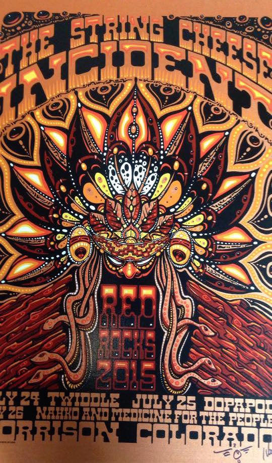String Cheese Red Rocks 2015 String Cheese Incident Red Rocks - Zen Dragon Gallery