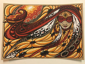 2017 Serpent Mother Vanity Blotter Art - Zen Dragon Gallery