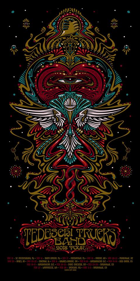アート・デザイン・音楽 Yamandu Roos / la 1999 2013 Wakarusa Music Festival Poster by Jeff Wood Zen Mystic