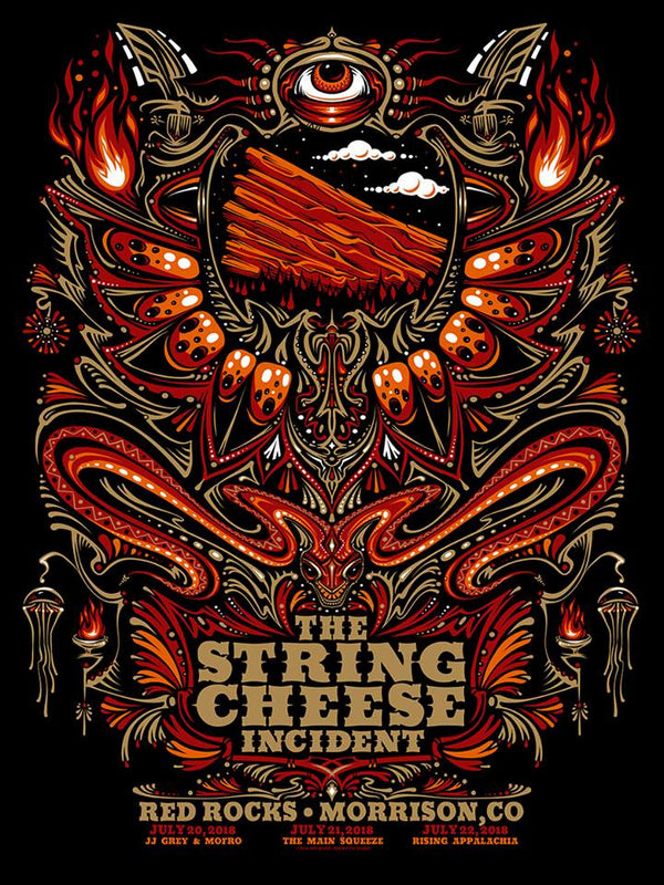 String Cheese Red Rocks 2018 String Cheese Incident Red Rocks - Zen Dragon Gallery