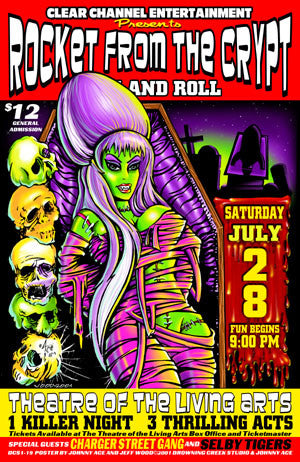 2001 Rocket From the Crypt Litho