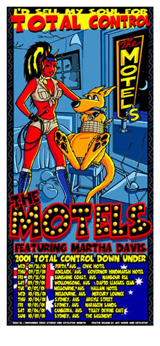 2001 The Motels Australian Tour Poster or Handbill - Zen Dragon Gallery