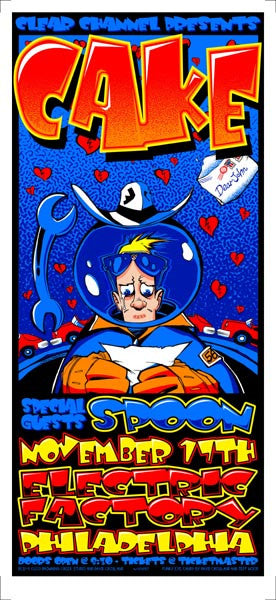 2001 Cake/Spoon Philadelphia Show Poster or Handbill - Zen Dragon Gallery