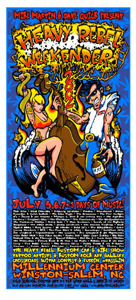 2002 Heavy Rebel Weekender Event Poster - Zen Dragon Gallery