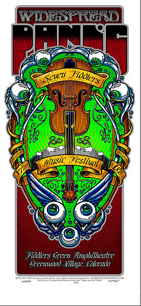 2002 Widespread Panic 7 Fiddlers Show Poster or Handbill - Zen Dragon Gallery