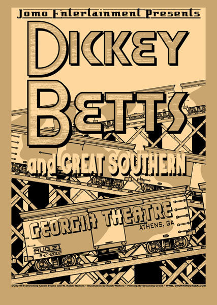2002 Dickey Betts Show Poster