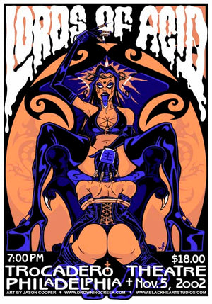 2002 Lords of Acid Philly Show Poster - Zen Dragon Gallery