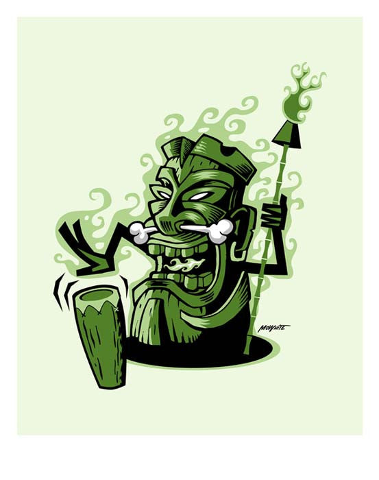 2003 Tiki Kava Ritual Art Print - Zen Dragon Gallery