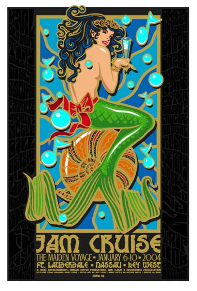 2004 Cloud 9 Adventures Jam Cruise 1 & 2 Posters (both prints