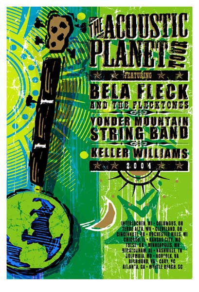 2004 Acoustic Planet Tour Poster - Zen Dragon Gallery