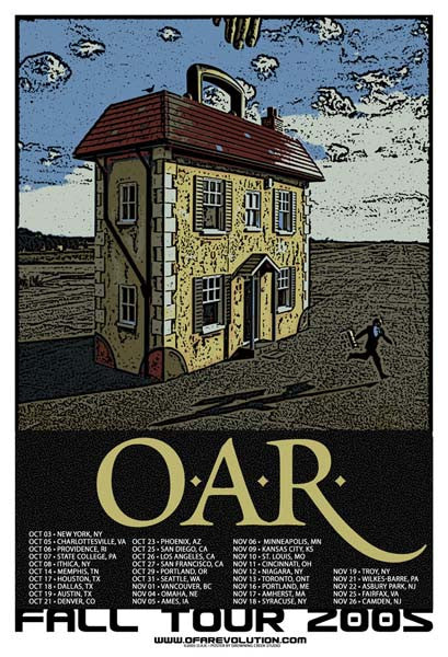 2005 O.A.R. Fall Tour Poster - Zen Dragon Gallery