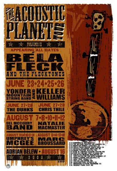 2006 The Acoustic Planet Tour Show Poster - Zen Dragon Gallery