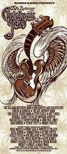 2008 Warren Haynes Christmas Jam Poster