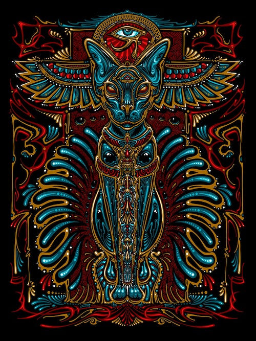 2021 Sphinx Kitty Art Print
